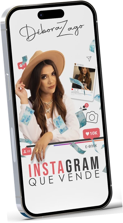 Capa do e-book Instagram que Vende, da Débora Zago